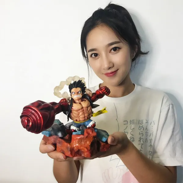 품질 우선 항해왕 손으로 만든 옥수수 GK 조국 PVC 해적 왕노비 장면 길비 변신 공감 조각상 GK 포장에 대한 요구가 매우 높다, 단일상품