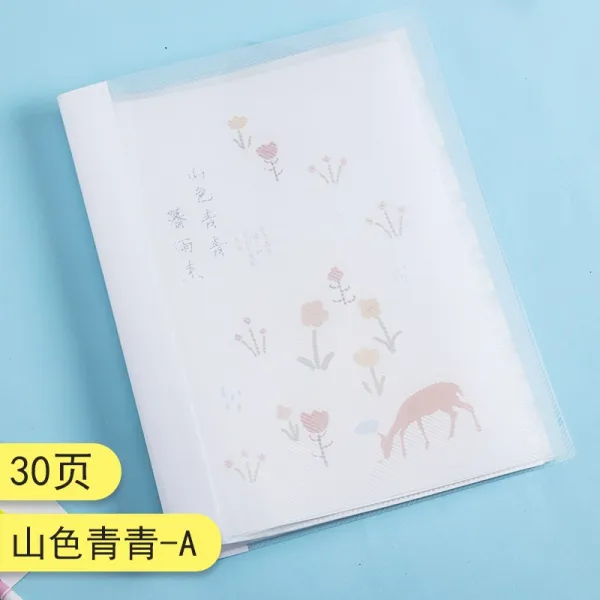 드림스타트 투명서류홀더 낭인 문화 문서 바인더 삽입페이지 A4 출산을 했다 수집함 루스리프 레이어드 임신 보고 싱글 책 산색 청 청 A30 페이지