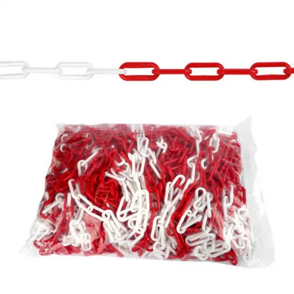 Ms 체인 적색백색 8mmx50m 014178 안전용품 안전관리