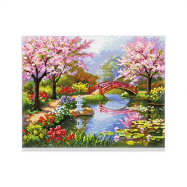 Diy 보석십자수 캔버스형 풍경 무릉도원 단품