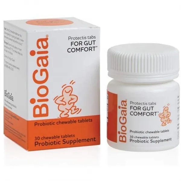미국직구 BioGaia Protect는 영유아 어린이 청소년을 씹을 수 있는 알약 간혹 위통 규칙성을 프로바이오틱스 레몬 라임 향 30알 2팩, 수량, 상세참조