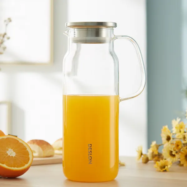 드 세 랑 데 스 로 엔 냉차 주전자 냉주전자 찻주전자 폭발 방지 고온 유리 주전자 가 열 D. JYH - 1800 ml, 상세페이지 참조