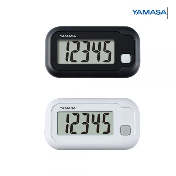 야마사 휴대가 간편한 센서타일 만보계 TH-110 만보기, 블랙