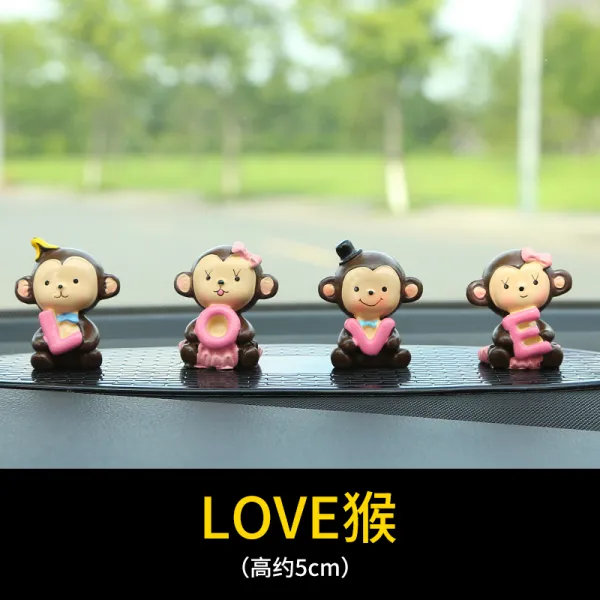 자동차 속 액세서리는 개성적이고 큐트하며 귀여운 카트에 장식이 예쁜 남녀 고급차 소품, LOVE1증정 5