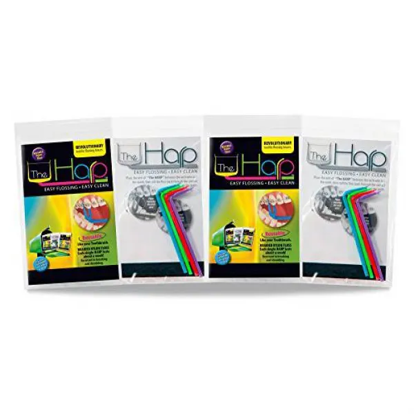 하프 치열 교정기 재사용 가능 Flosser 4 팩 멀티 팩 The Harp Orthodontic, 상세내용참조