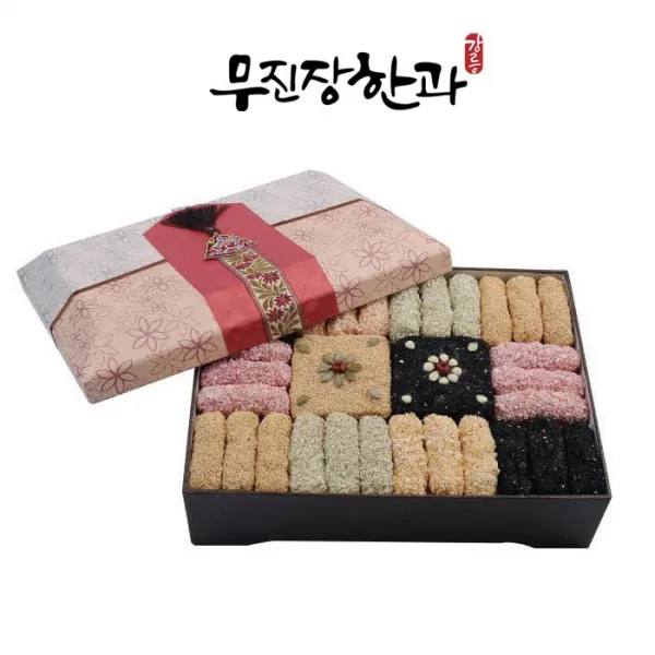 무진장한과 전통 수제한과 선물세트 한지 중, 1개, 1.5kg
