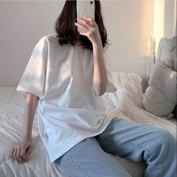 레이스 데님 팬츠 여자 레이스 꽃자락 감 데님 팬츠 여자 년 반감추다