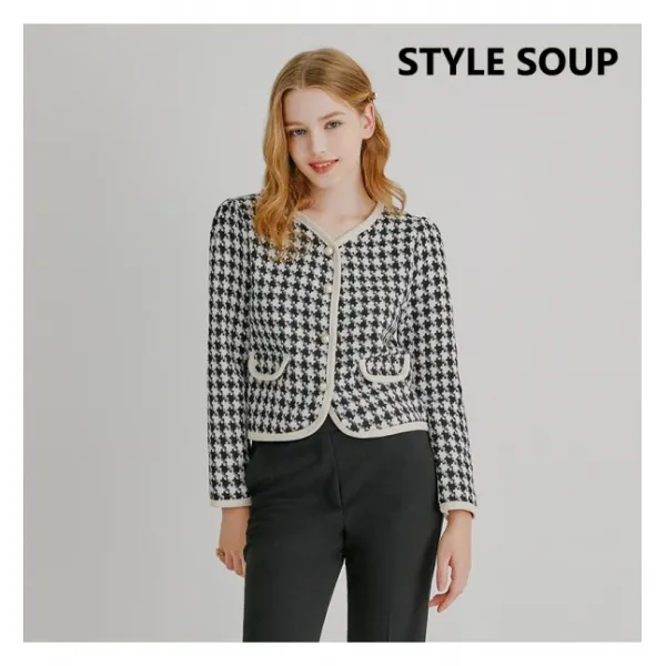 숲 하운즈투스 체크 자켓(SY9JKH1) (SOUP)
