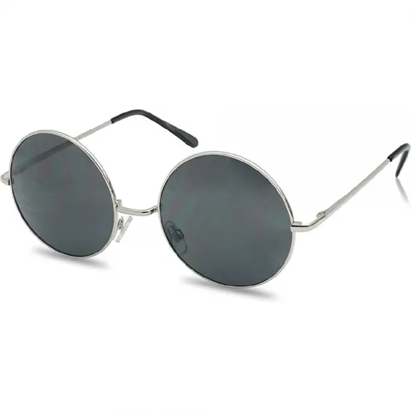 SunglassUP XL 대형 라운드 서클 히피 소식통 선글라스 금속 프레임