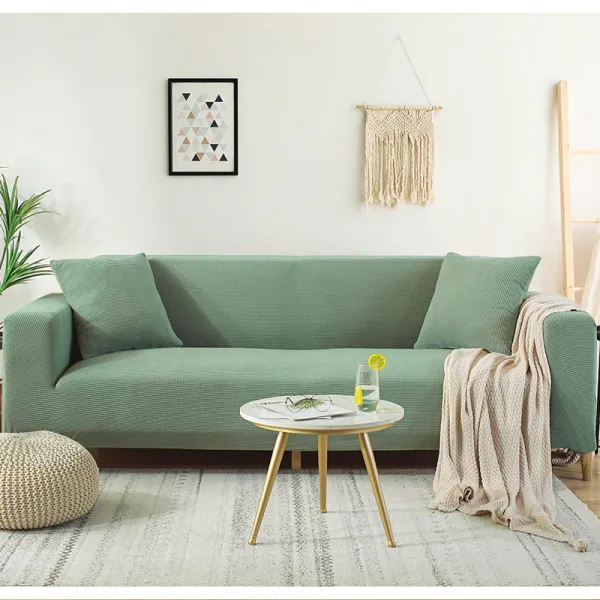 Mar.22 13번 스판 가죽 소파 커버 올인원 만능 고양이 잡기 범용 Ins 스타일 소파 패드게포를 발표하다z 1_보리밭. 초록.