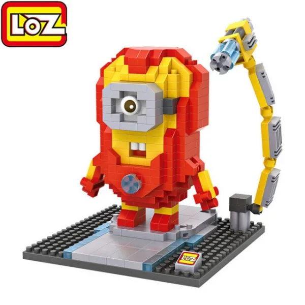 해외직구 LOZ 미니 나노 블록의 명망 있는 Me Avenger 캡틴 아메리카 아이언맨 토르 슈퍼맨 헐크 액션 그림 브릭 키, 9536 no box