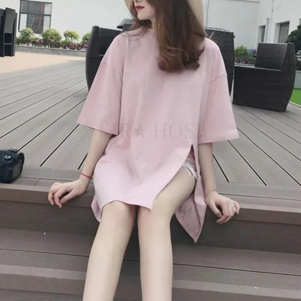 kirahosi 해랑 6 여성 여름 빅사이즈 롱티셔츠 면티셔츠 해외여행 426 + 스마트스트랩 증정 BV7ezbf