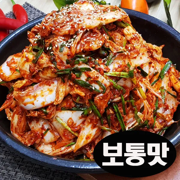 더순수김치 프리미엄 명품 겉절이(보통맛) [100%국내산엄선], 1kg, 1개