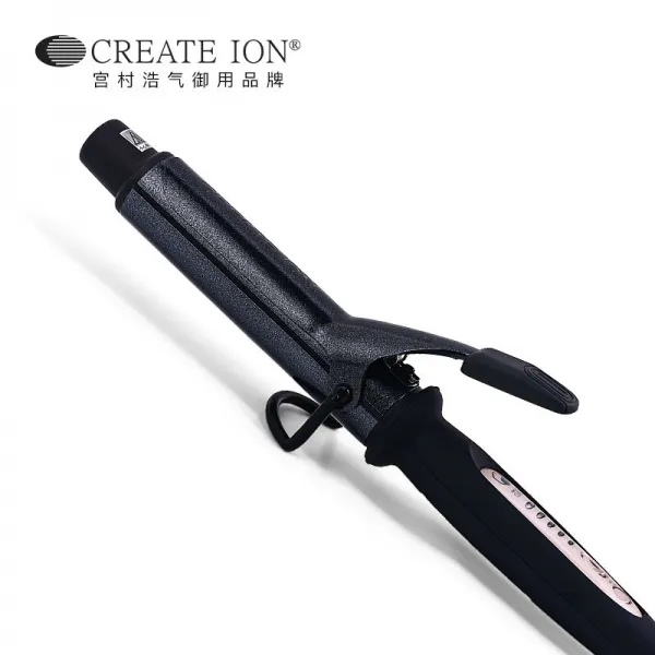 CREATE ION 흑석 계렬 32mm 곱슬머리 일본 곱슬머리 신기 흑도자기 유약분사 음이온 미야무라 하오치 수입 전기권봉, 상세페이지 참조