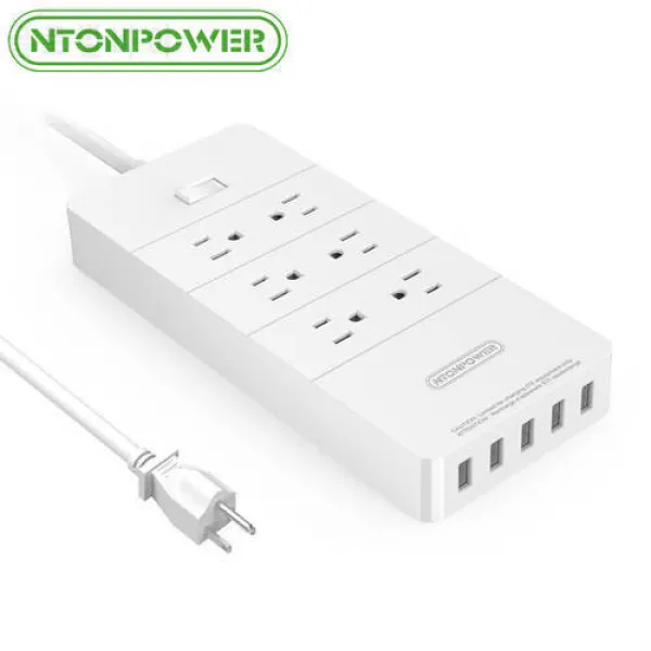 Ntonpower Hpc Usb 서지 보호기 Etl 나열된 Usb 플러그 6ac 콘센트 Usb 충전 상세내용참조