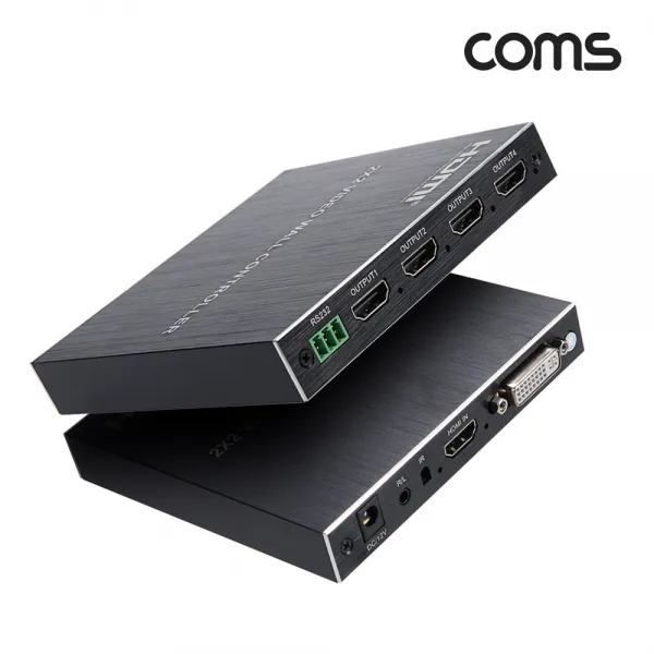 Coms) 1대4 2x2 HDMI 멀티비젼 DID 비디오월 60Hz FHD TB640