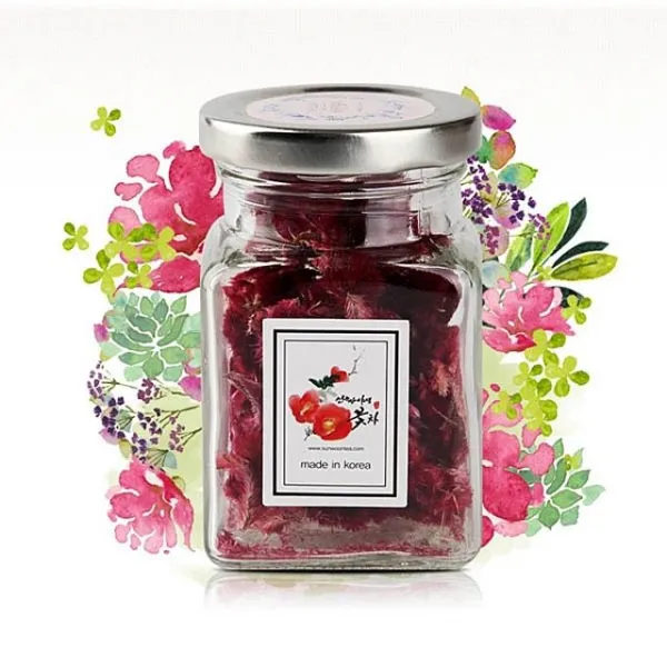 [착한마트]/선운산 맨드라미꽃차(작은 유리병) 구수한 첫맛 달달한 뒷맛/(sn+f469)/ 전통차/다과/꽃차/멷짃/, 1