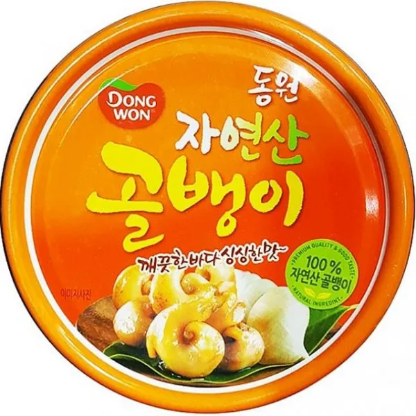 윤성커뮤니케이션 동원 자연산 골뱅이 통조림 캔 140g 8통, 1