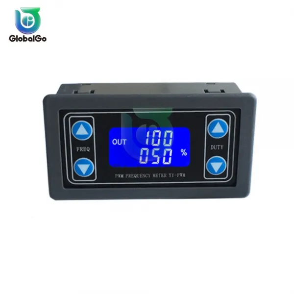 1Hz 150KHz LCD 디지털 디스플레이 PWM 펄스 주파수 듀티 사이클 비율 조절 가능한 사각파 신호 발생기 시그널 생성기, 없음