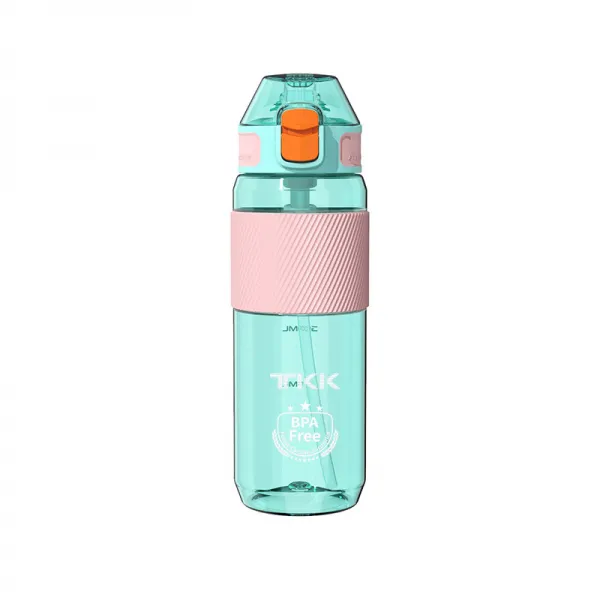 TKK 형 플라스틱 물컵 운동 헬스컵 간편하다 대용량 주전자 철 물컵, 청색, 600ML