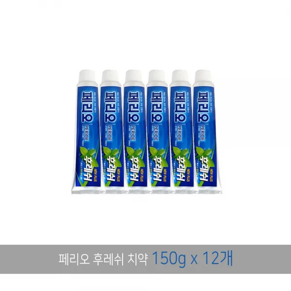 페리오 뉴 후레쉬 치약, 12개, 1개입