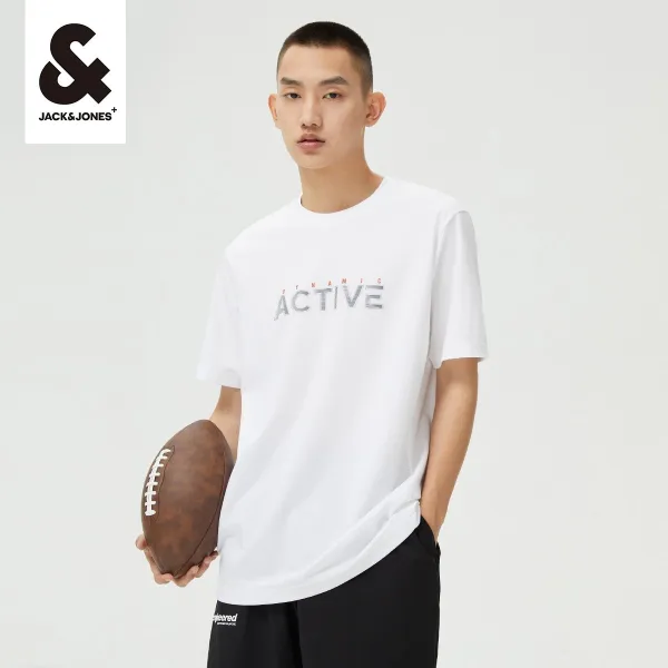 반팔티 2건 9꺾다 잭 존스다 가을 와이드 루즈핏 손잡이 순면 코튼 화이트 솔리드 무지 스타일리쉬 운동 4974053689