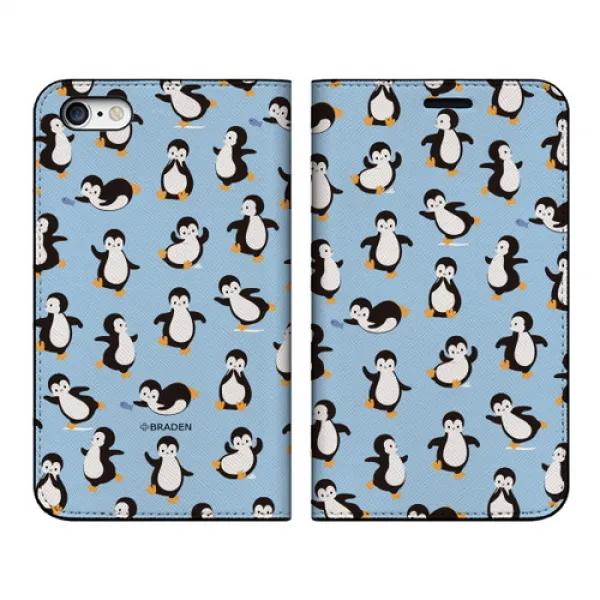  바보사랑 아이폰6s 6s+ _펭귄포리 패턴 다이어리케이스 