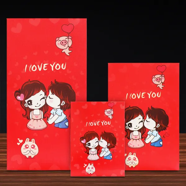 엠.엘와이에이치 결혼식돈봉투 우리 결혼했어 서로 사랑함 결혼기념일 희자 오픈 도어 숏 웨딩 친척을 맞이함 마개문 이롭다 네, 미니 연지 100 개 （거스름돈 꺾다, 천생연분