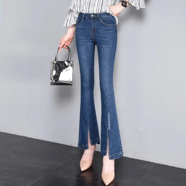 머머다 여성 스판 부츠컷 데님팬츠37 SUM37 586068957803