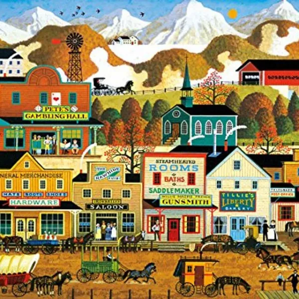버팔로 게임-Charles Wysocki-피트의 도박장-1000 Piece Jigsaw Puzzle