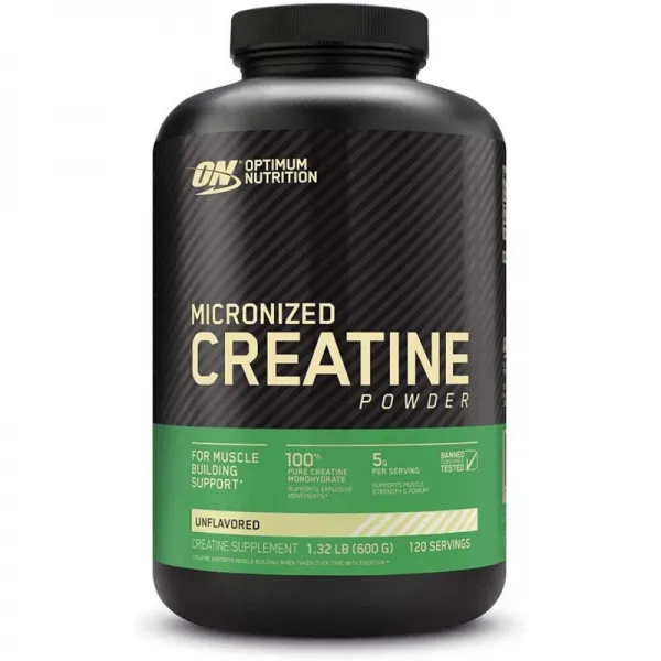 Optimum Nutrition 미분화 된 크레아틴 일 수화물 분말 향이 첨가되지 않은 케토 프렌 들리 120 회 분량 (포장에 따라 다름), 단일옵션