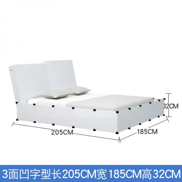 라일락1 펫침대 고양이 드릴링머신 먼지를 막다 애완동물 방뇨 투명 스틱 소파 틈새 가림막 봉인함 내막 폐쇄함, 3면 오목하다 자형 롱 205cm 와