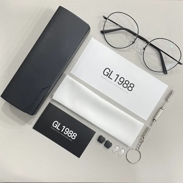 안경사가 직접 만든 블루라이트차단안경 맞춤 근적외선차단 GL1988, 48, 블루+change color black, 실버