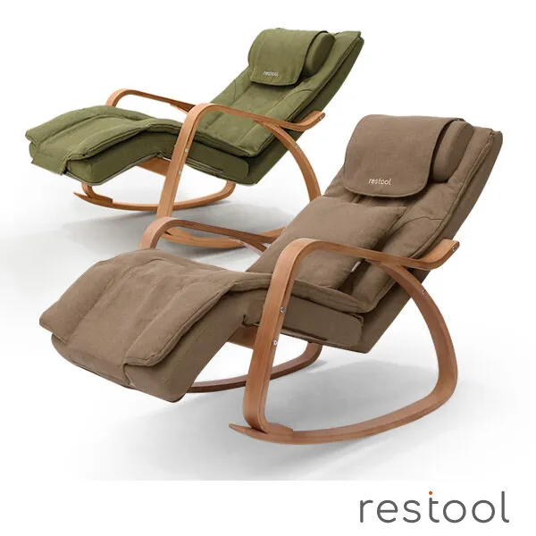  신세계tv쇼핑 휴테크 레스툴 스윙체어 + 레스툴 발마사지기 올리브그린 단일상품