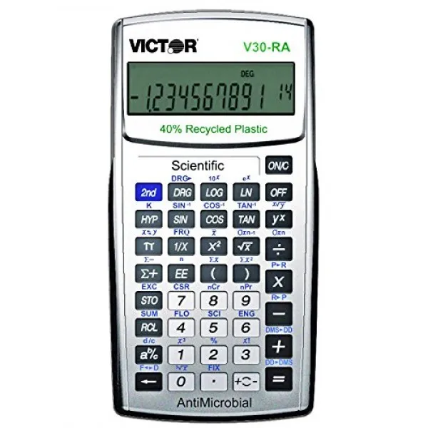 Victor V30-RA 10 자리 공학 / 과학 계산기 배터리 구동 LCD 디스플레이 TI-30XA 상응 학생과 전문가에게 적합 Victo