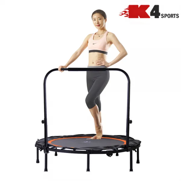 케이포스포츠 K4-328 접이식 원터치 원형 트램폴린 방방이 40인치 48인치 점핑피트니스 다이어트, 오렌지