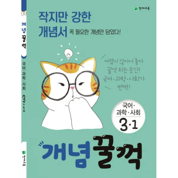 개념꿀꺽 초등 국어 과학 사회 3-1(2020):작지만 강한 개념서, 천재교육