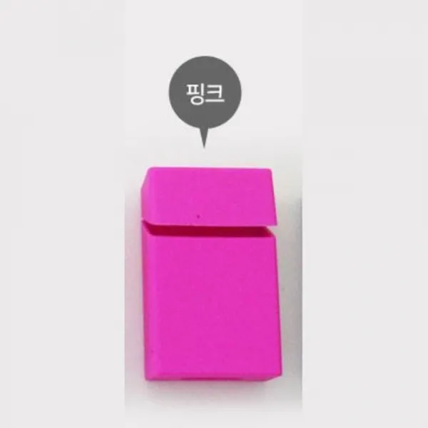 HA블루몰 일반형 실리콘 담뱃케이스 핑크 담뱃갑 담뱃캐이스 // 휴대용담뱃 담뱃곽 담뱃각, 1개, 기본값, 기본값