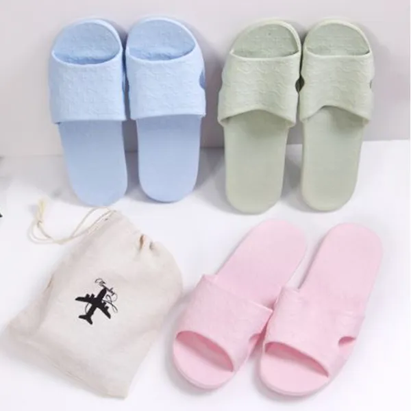 행복리그 여행 기내용 휴대용 실내 접이식 슬리퍼 여성용 