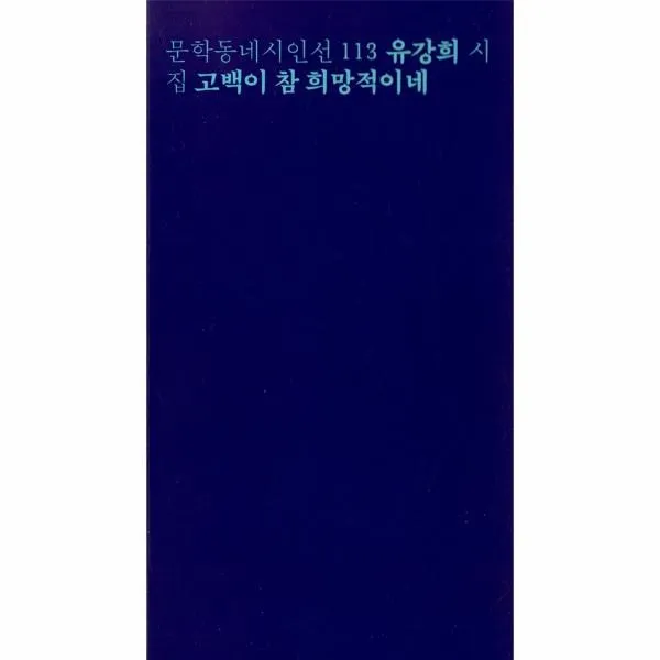 이노플리아 고백이 참 희망적이네 113 문학동네시인선, One color | One Size@1