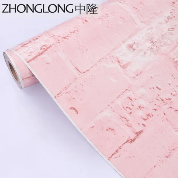 인싸템 기함 작은 집 간 개조함 용품 기숙사 침실 침대머리 리퍼비시 시트지 벽돌무늬 돌덩이 9251 핑크 영문 0.45x 10