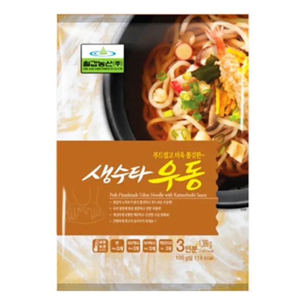 칠갑농산 생수타 우동 3인분 생우동면 우동사리 우동면 생면 간편조리식품, 1개