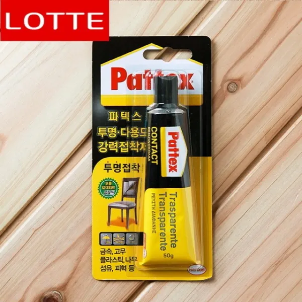 롯데 파스텍 투명 다용도 접착제 섬유재질 접착에특효 비닐장갑/앞치마/지퍼백/털장갑/고무장갑/일회용/1회용/음식물/위생장갑/주방용품