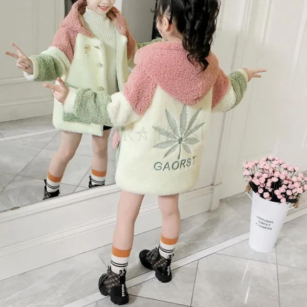 여아 가을 겨울 램스울 코트 아동 양털 뽀글이 점퍼 외투 어린이 자켓 Kirahosi 스페셜 빅사이즈