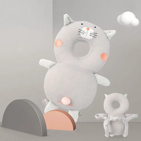 [해외 직송]뉴타임즈 머리보호대 착한 어린이 베개 아기 쇄신기 아기 머리 보호 여름 아동 걸음마보호 매트 XZ15 A17, 02 그레이