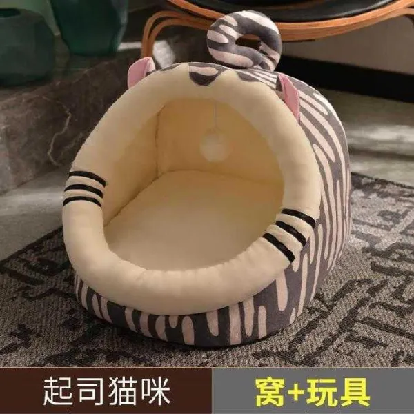 전기냄비 ~ 레드고양이 보온타입 털융 고양이집 강아지 침대헤드 고양이냄비 겨울날 공주침대 정리 전기온열 고양이우리 안의 고양이, T10-고양이 미(장난감을 보내다)-클래식 4.0, C01-엑스라지(여러마리 고양이 놀이에 내보내다