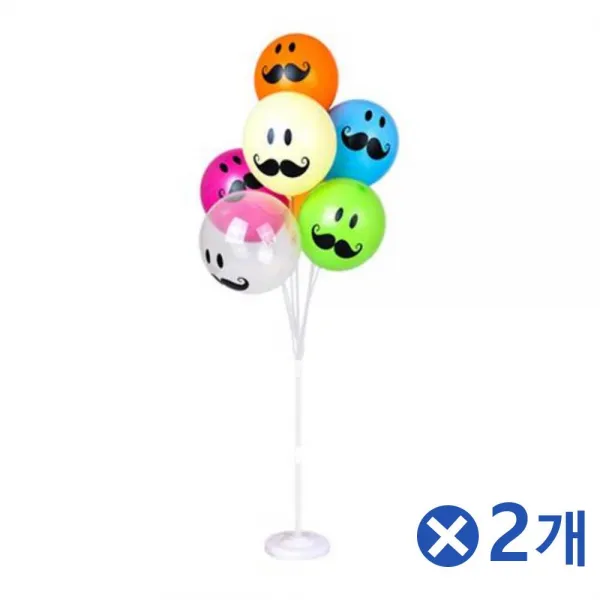 꽂이벌룬셋트콧수염혼합 삼십센티 열피스 백삼십센티미터 두개입 + 75123땜들, 이 상품이 마음에 들어여