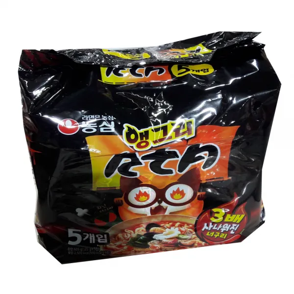 너구리라면 농심 너구리 앵그리RTA 121g X 5봉, 5개입