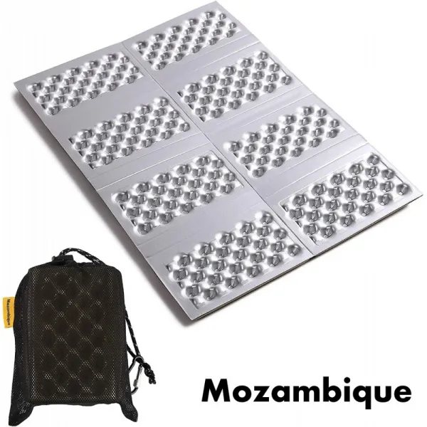 Mozambique (모잠비크) 야외 매트 등산 캠핑 방석 알루미늄 레저 매트 컴팩트 폴딩 시트 [알루미늄 증착, 단일상품