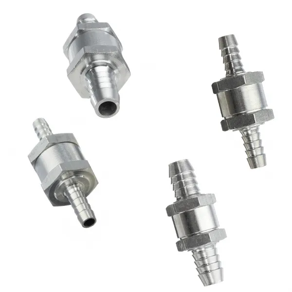 Royalways 16 조각 1 / 4-1 / 2inch 편도 연료 비 반환 체크 밸브 가솔린 알루미늄 합금 연료 라인